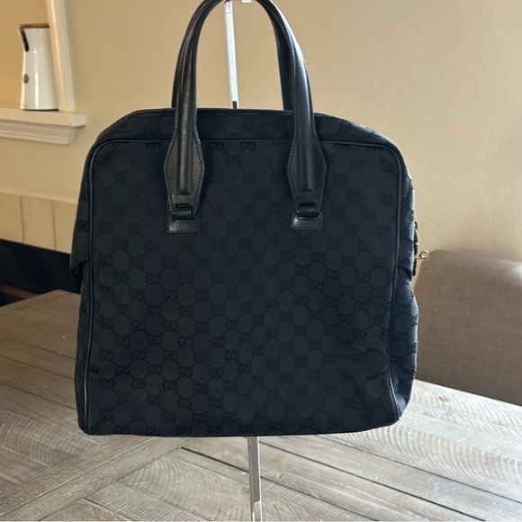 🖤GUARANTEED AUTHENTIC GUCCI Black monogram canvas tote 🖤 - Picture 1 of 13